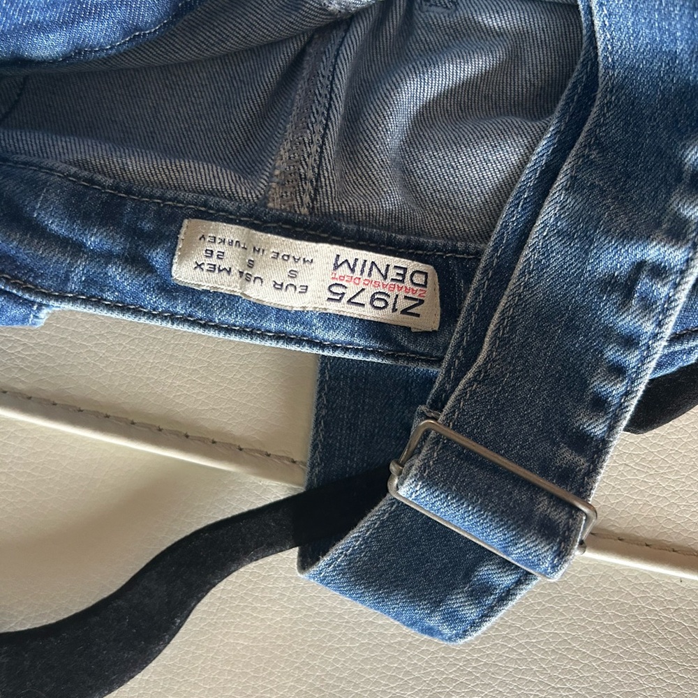 Zara basic dept 1975 Denim Blue Jeans overalls